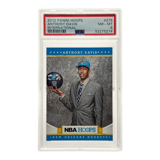 Anthony Davis 2012-13 Panini Hopps International Rookie RC #275 PSA 8