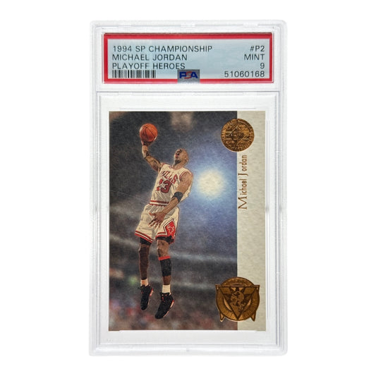 Michael Jordan 1994-95 Upper Deck SP Championship Playoff Heroes #P2 PSA 9