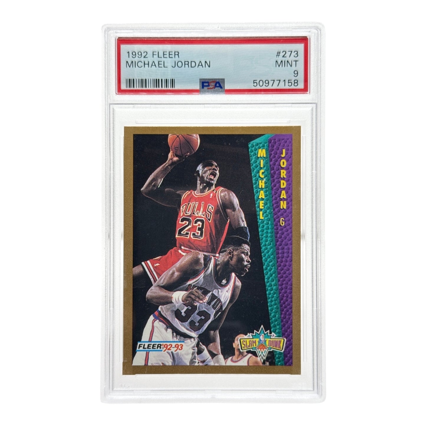 Michael Jordan 1992-93 Fleer #273 PSA 9