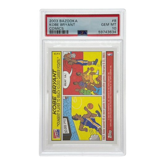 Kobe Bryant 2003 Topps Bazooka Comics #8 PSA 10