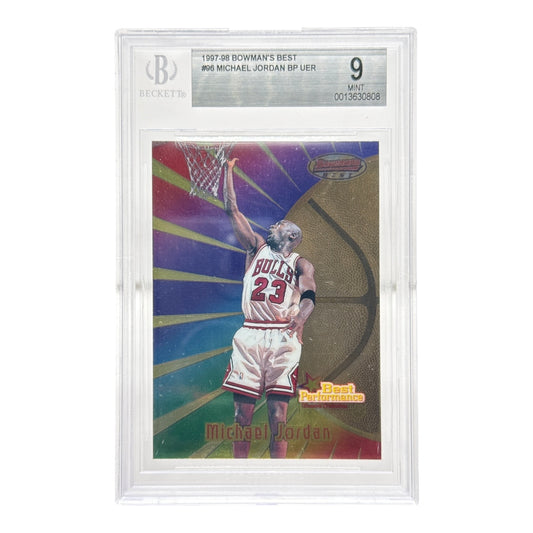 Michael Jordan 1997-98 Topps Bowman's Best #96 BGS 9