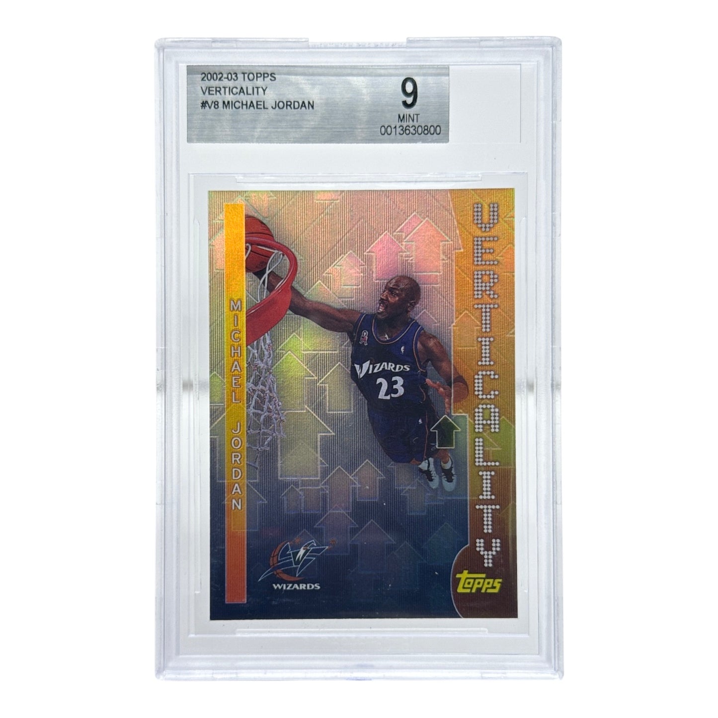 Michael Jordan 2002-03 Topps Vertically #V8 BGS 9