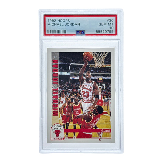 Michael Jordan 1992-93 Skybox NBA Hoops #30 PSA 10