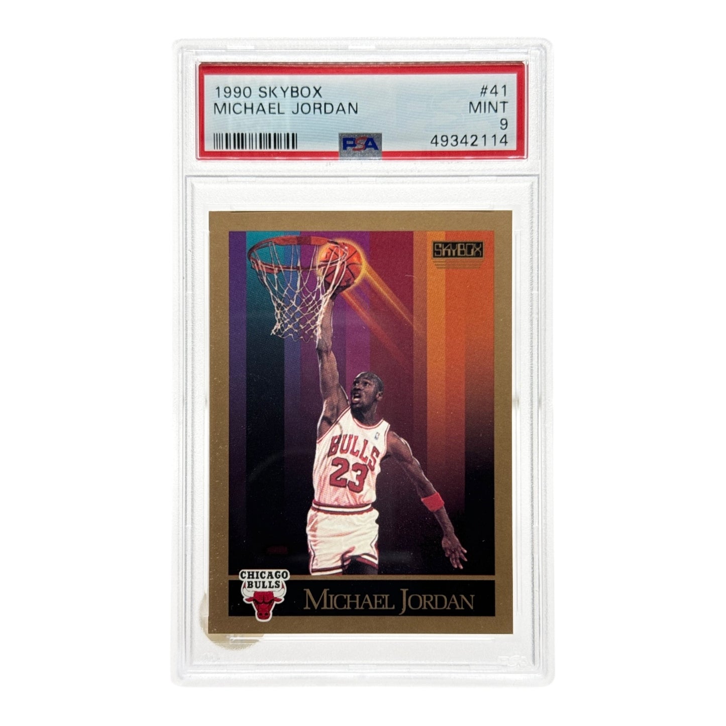 Michael Jordan 1990-91 Skybox #41 PSA 9