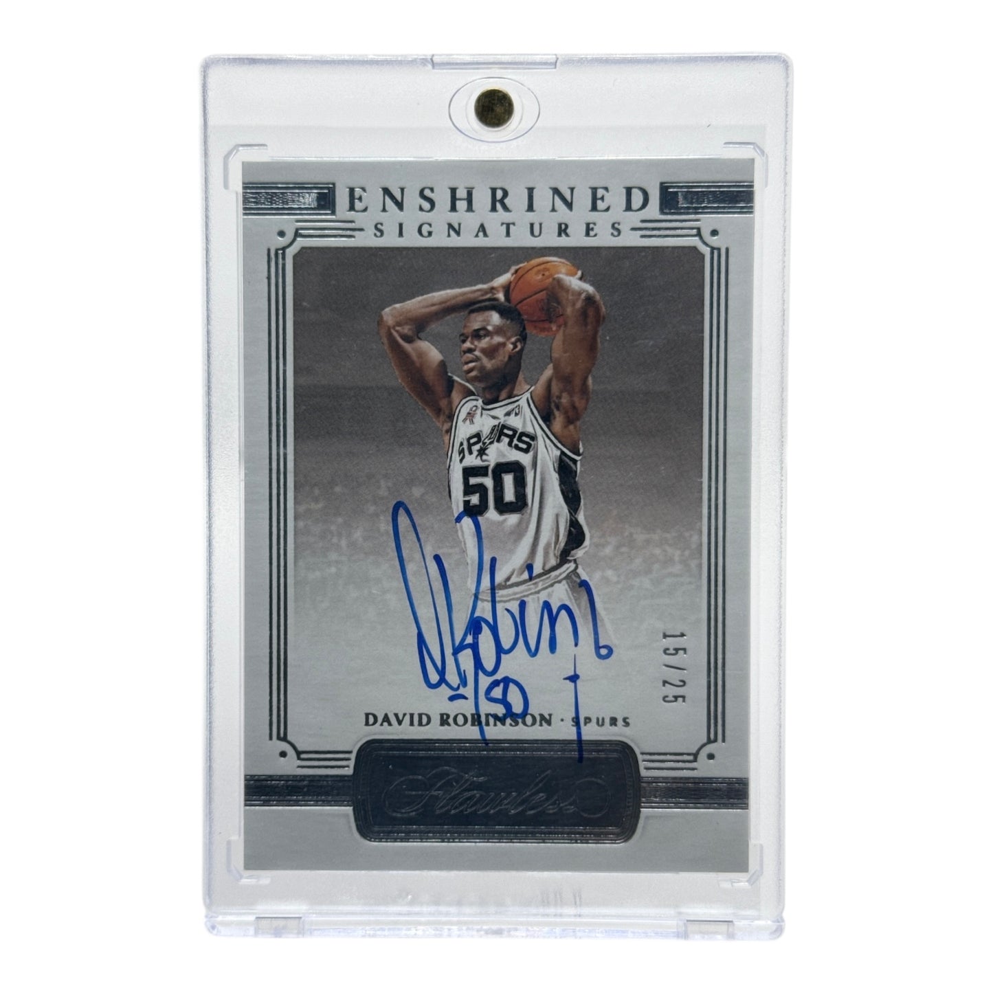 David Robinson 2020-21 Panini Flawless Enshrined Auto 15/25 #ENS-ADM