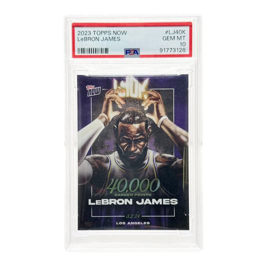 Lebron James 2023 Topps Now 40000 Career Points #LJ40K PSA 10