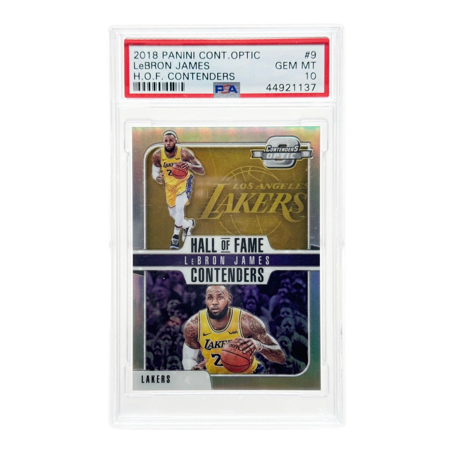 Lebron James 2018-19 Panini Contenders Optic Hall of Fame #9 PSA 10