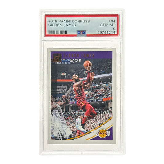 Lebron James 2018-19 Panini Donruss #94 PSA 10