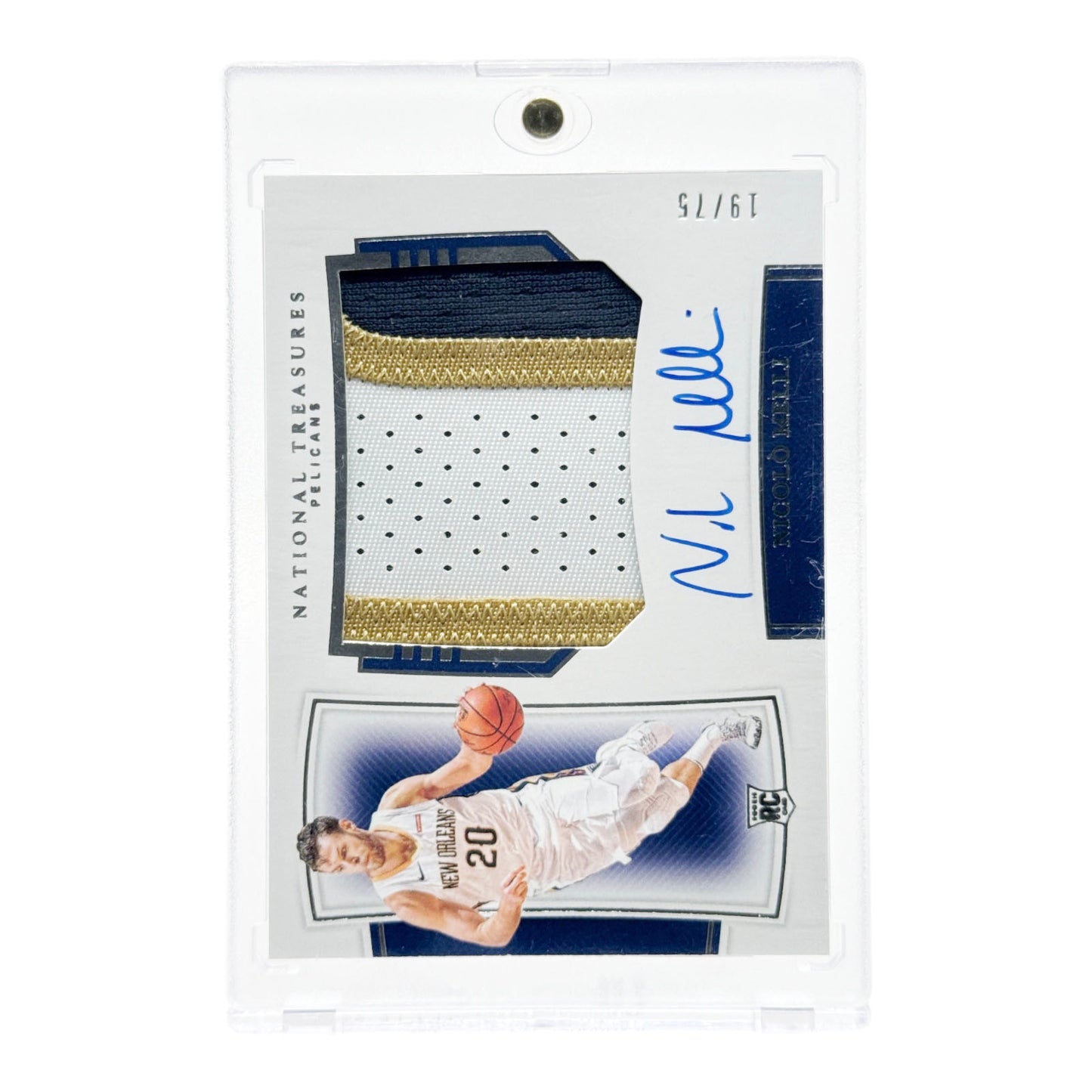 Nicolo Melli 2019-20 Panini National Treasures RPA Rookie RC Auto 19/75 #135