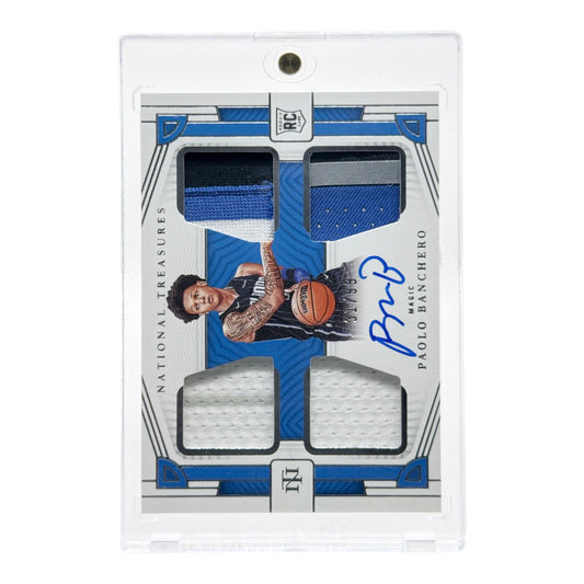 Paolo Banchero 2022-23 Panini National Treasures Patch Auto 31/99 Rookie RC #RMQ-PBC