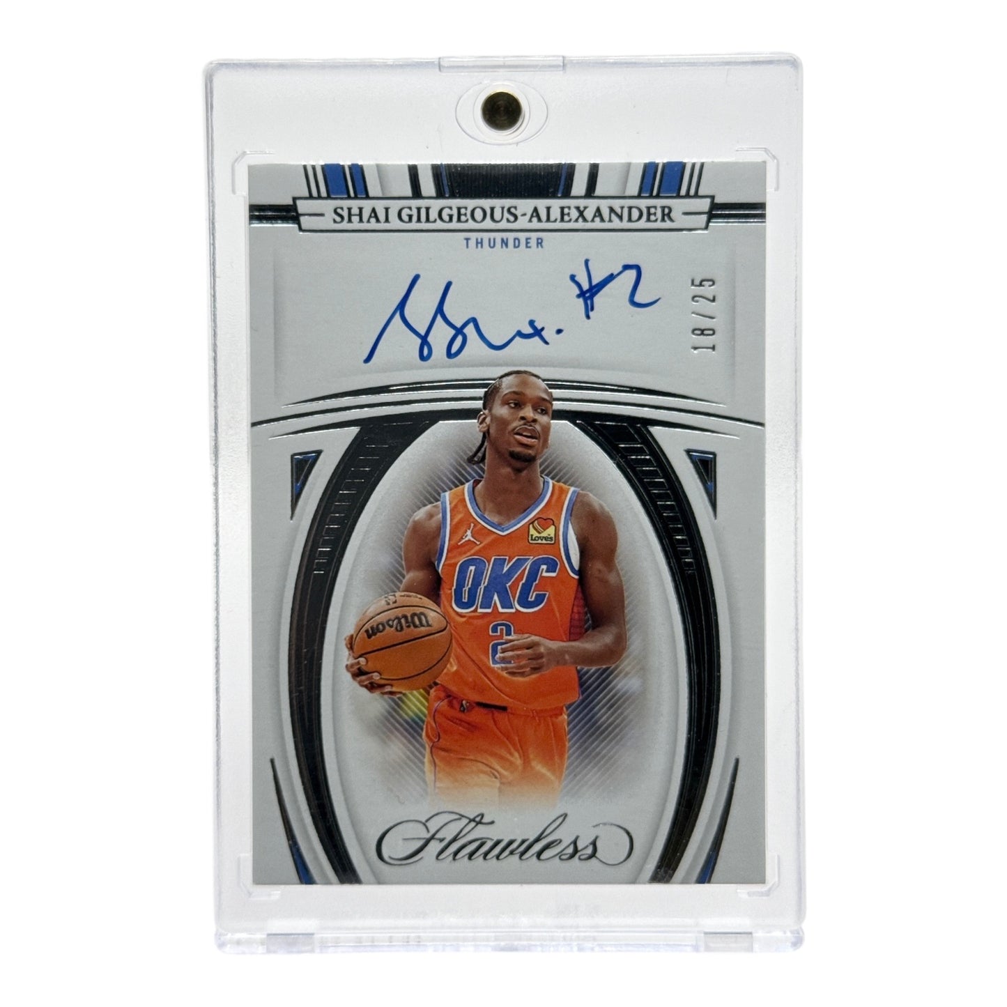 Shai Gilgeous Alexander 2021-22 Panini Flawless On Card Auto #FA-SGA 18/25