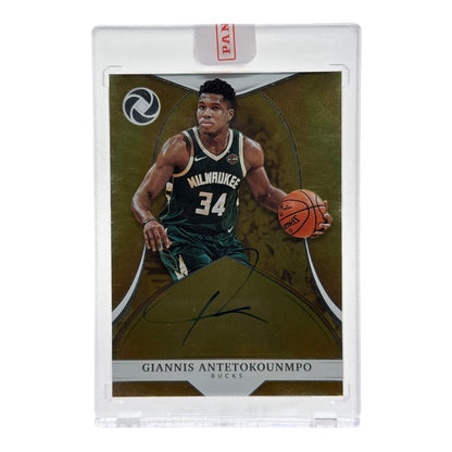 Giannis Antetokounmpo 2018-19 Panini Opulence Auto 41/49 #OA-GAN