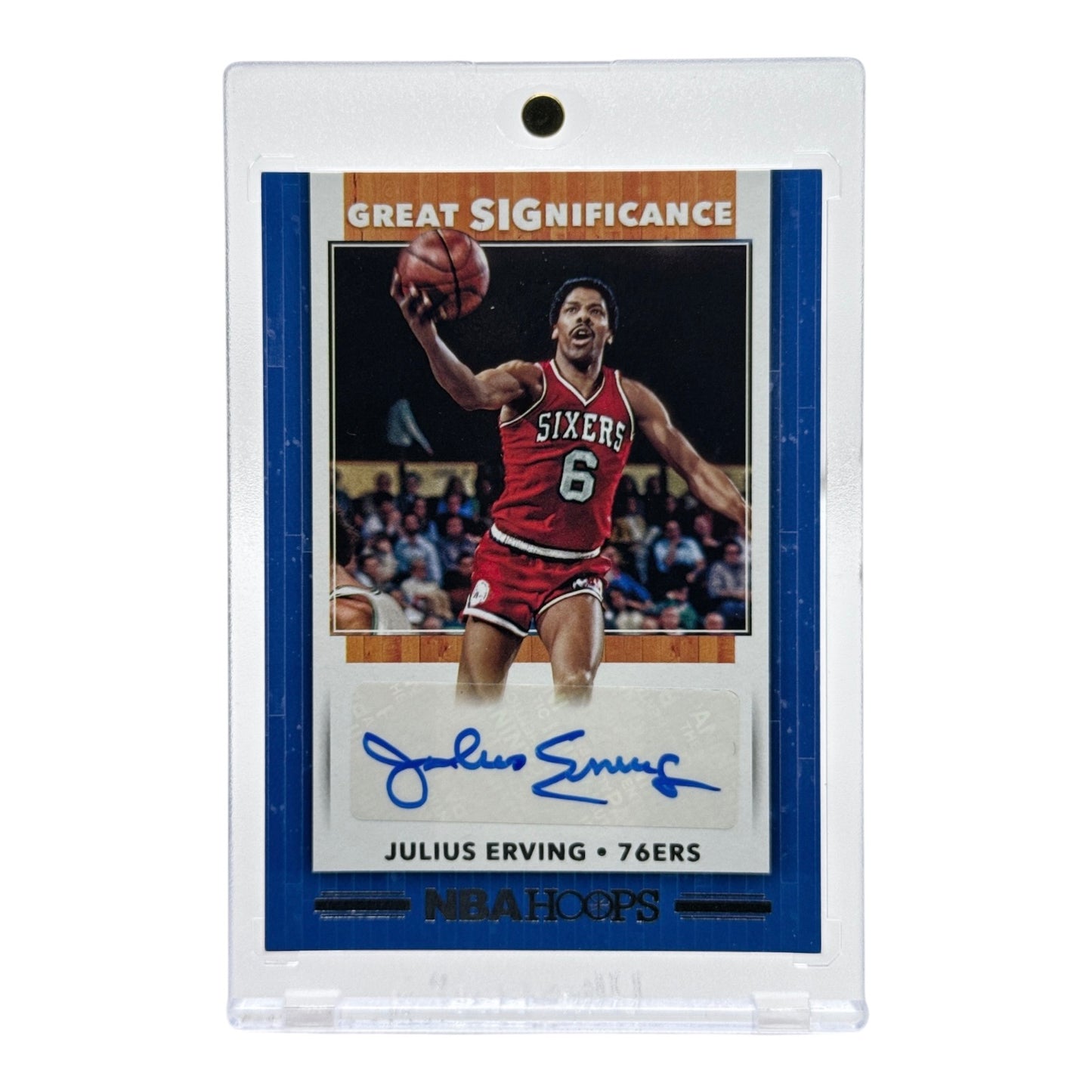 Julius Erving 2019-20 Panini Hoops Great Significance Auto #GS-JEV