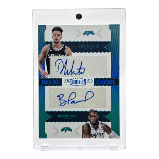 Derrick White 2017-18 Panini Dominion Dual Auto Rookie RC 1 of 1 #RDS-SAS