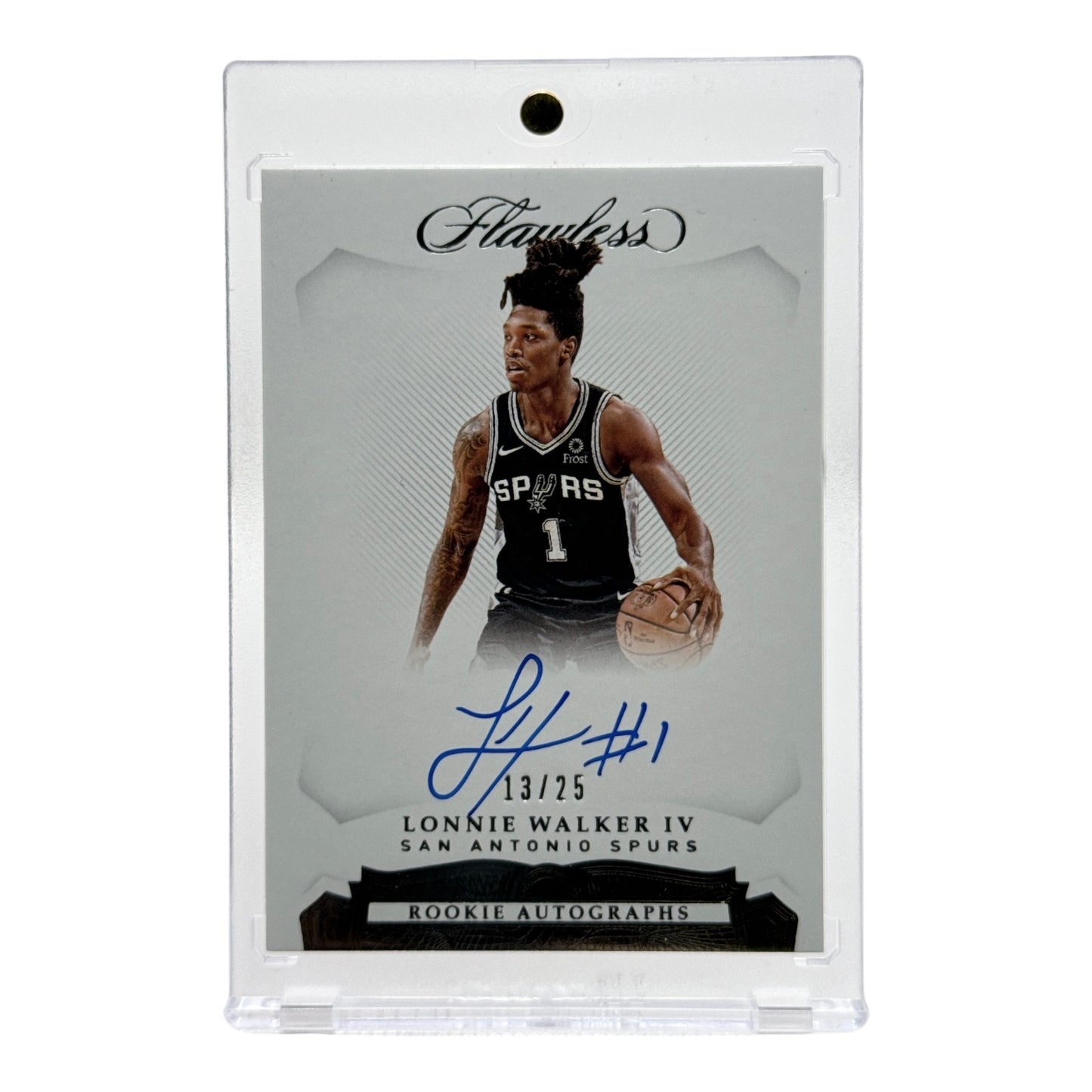 Lonnie Walker 2019-20 Panini Flawless Rookie RC Auto 13/25 #RA-LW4