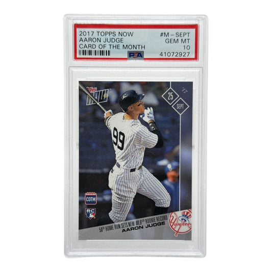 Aaron Judge 2017 Topps Now Card of the Month Rookie RC #M-SEPT PSA 10