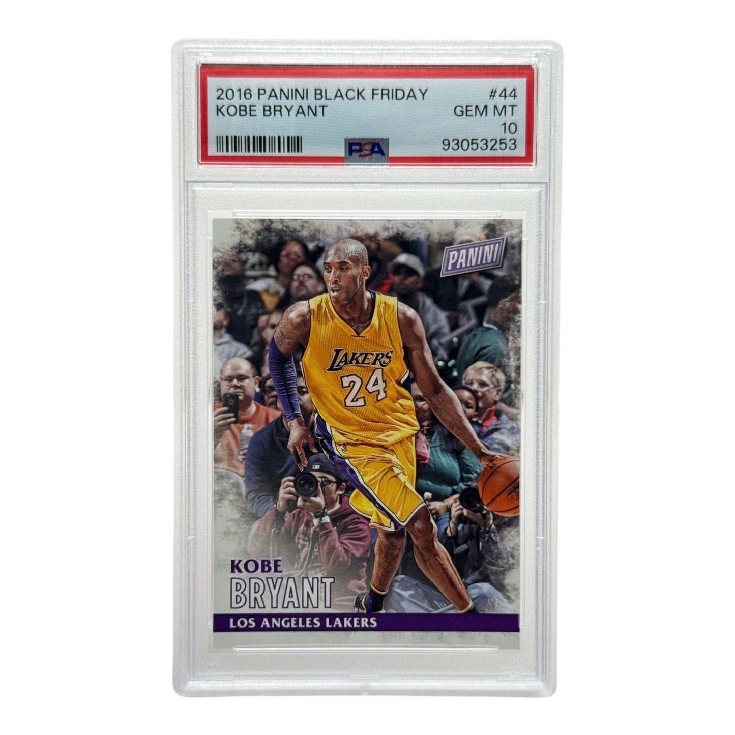 Kobe Bryant 2016 Panini Black Friday #44 PSA 10