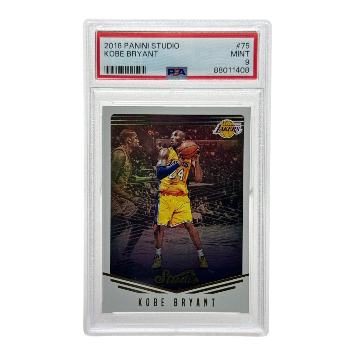 Kobe Bryant 2016 Panini Studio #75 PSA 9