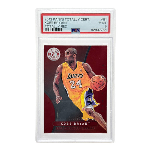 Kobe Bryant 2012 Panini Totally Certified Totally Red 267/499 #81 PSA 9