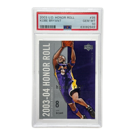 Kobe Bryant 2003 Upper Deck Honor Roll #35 PSA 10