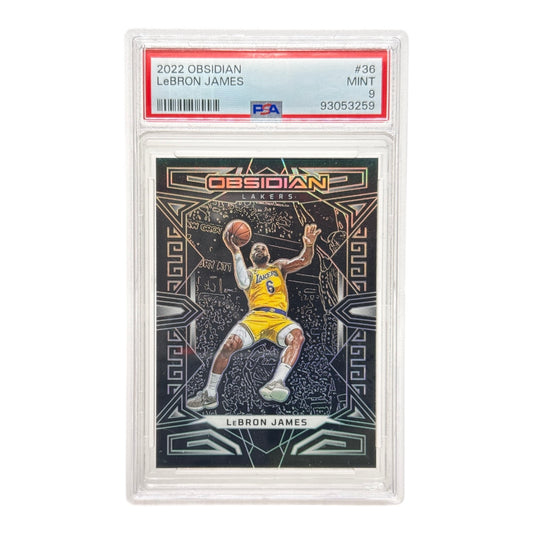 Lebron James 2022-23 Panini Obsidian #36 PSA 9