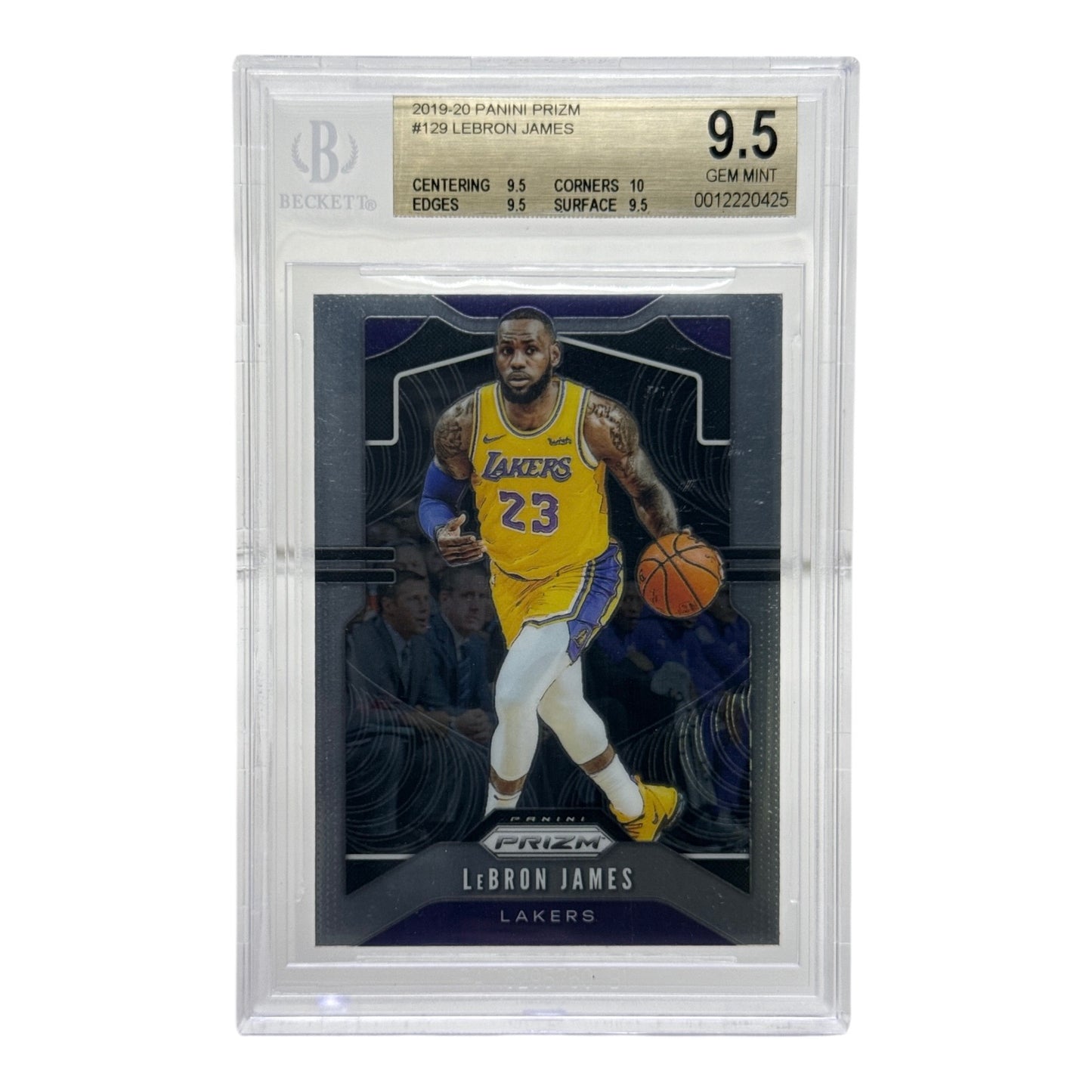 Lebron James 2019-20 Panini Prizm #129 BGS 9.5