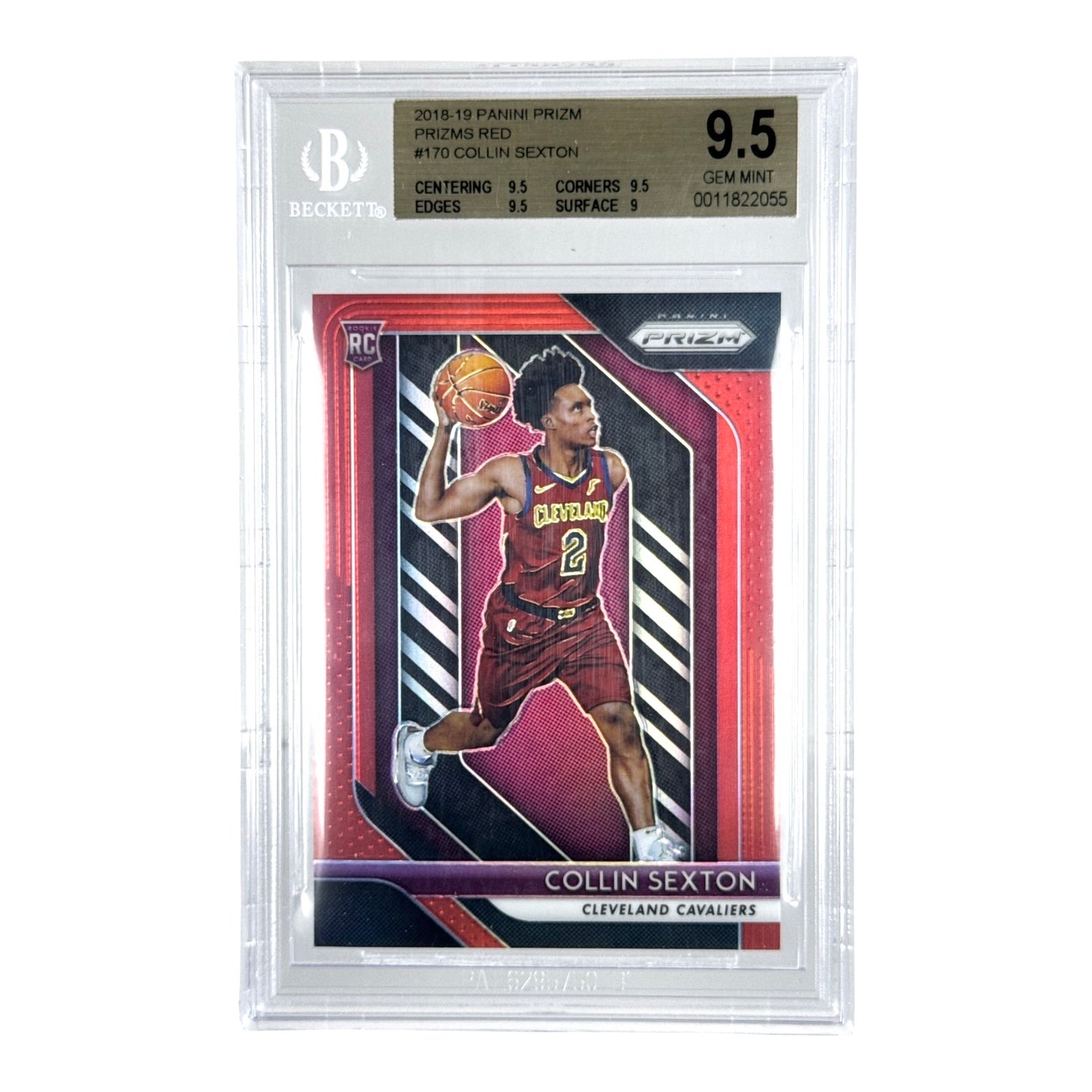 Collins Sexton 2018-19 Panini Prizm Red 269/299 Rookie RC #170 BGS 9.5