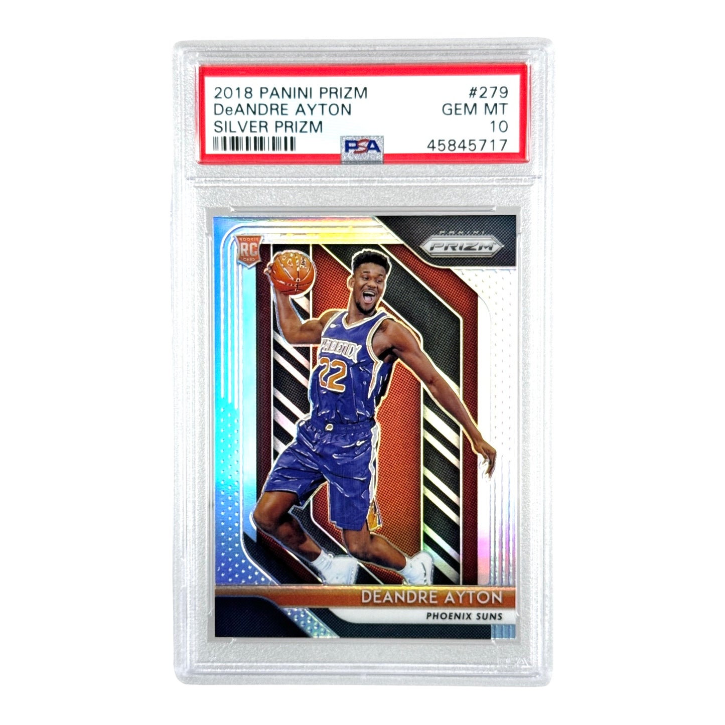 Deandre Ayton 2018-19 Panini Prizm Silver Rookie RC #279 PSA 10