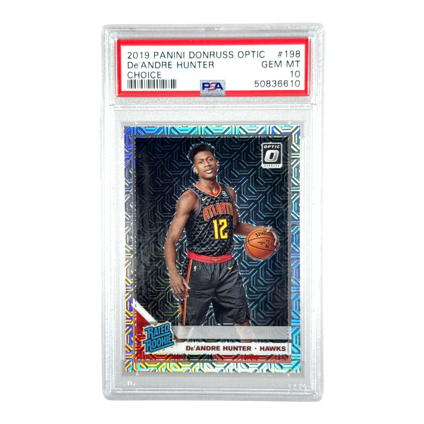 Deandre Hunter 2019-20 Panini Donruss Optic Choice Rookie RC #198 PSA 10