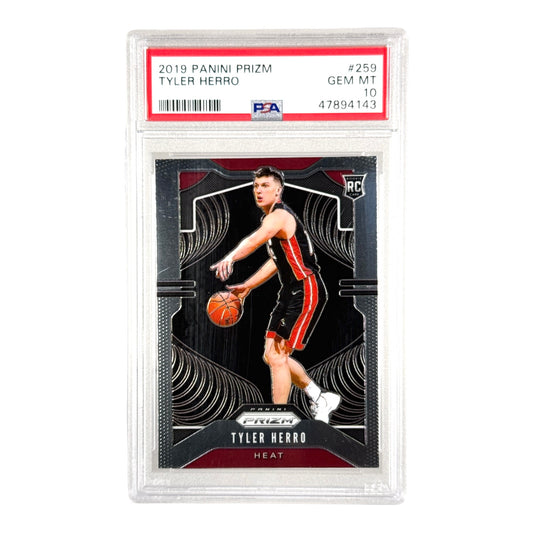 Tyler Herro 2019-20 Panini Prizm Rookie RC #259 PSA 10