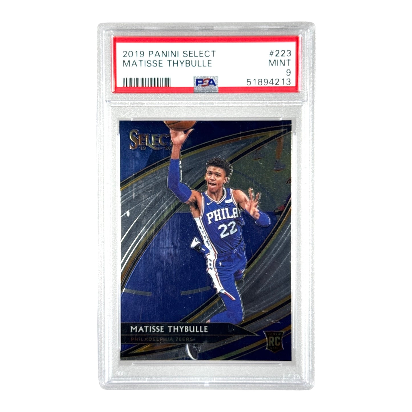 Matisse Thybulle 2019-20 Panini Select Rookie RC Courtside #223 PSA 9