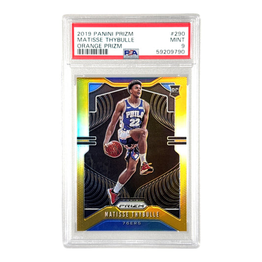 Matisse Thybulle 2019-20 Panini Prizm Rookie RC Orange 24/49 #290 PSA 9