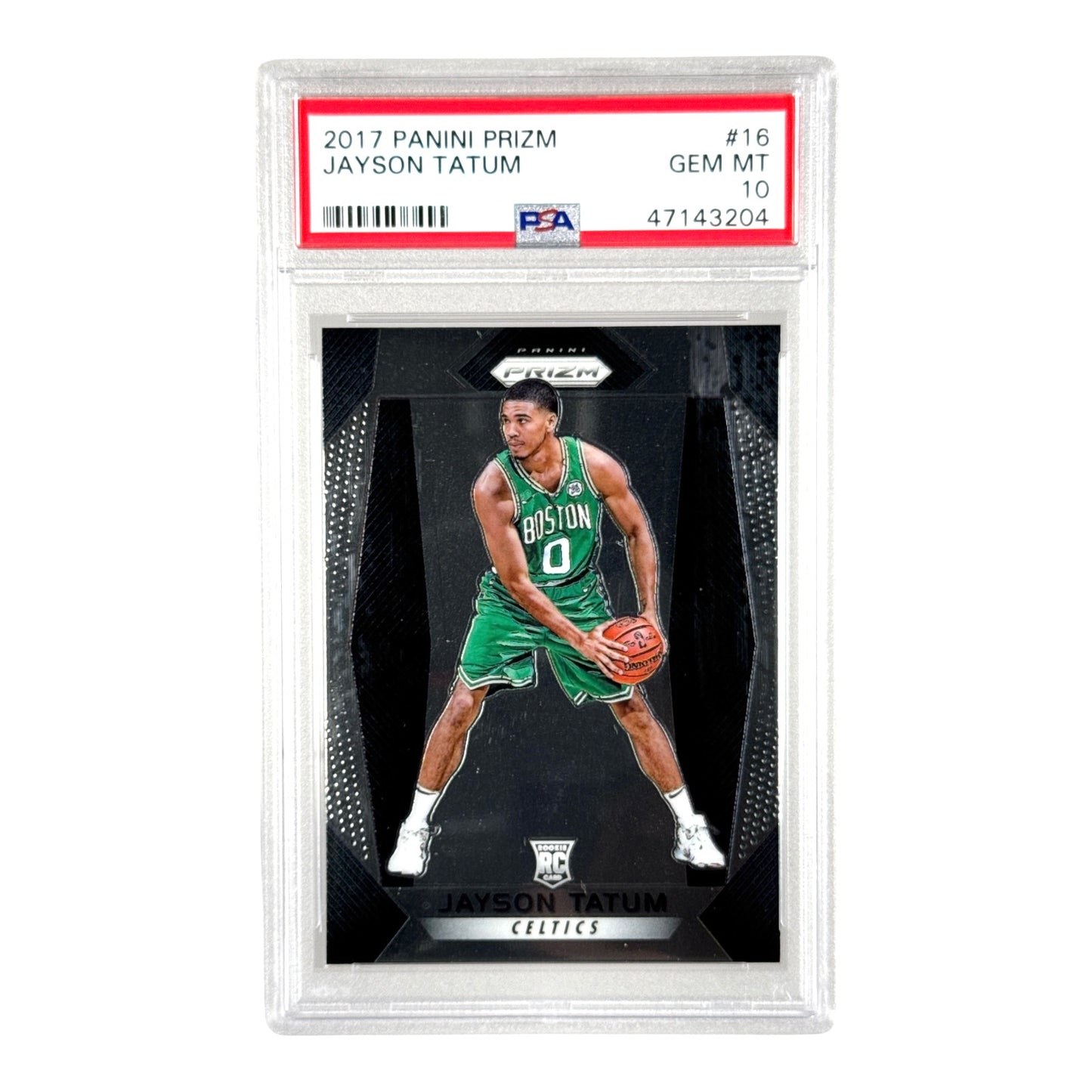 Jayson Tatum 2017-18 Panini Prizm Rookie RC #16 PSA 10