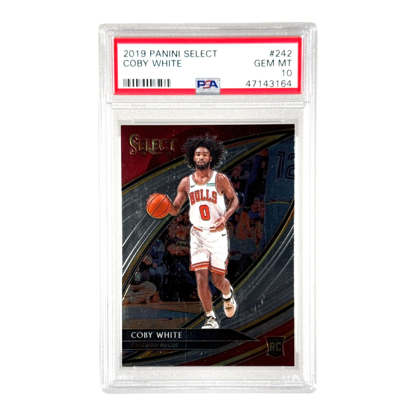 Coby White 2019-20 Panini Select Rookie RC Courtside #242 PSA 10