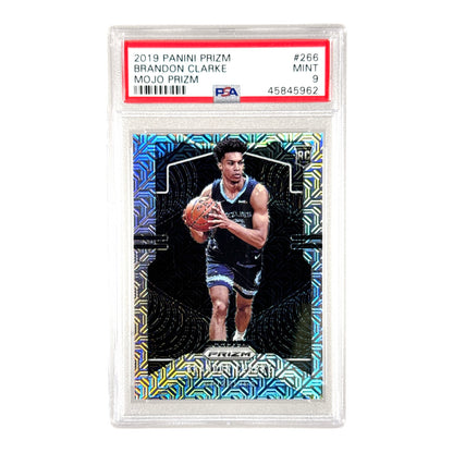 Brandon Clarke 2019-20 Panini Prizm Mojo 07/25 Rookie RC #266 PSA 9