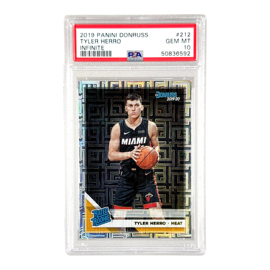 Tyler Herro 2019-20 Panini Donruss Infinite Rookie RC #212 PSA 10