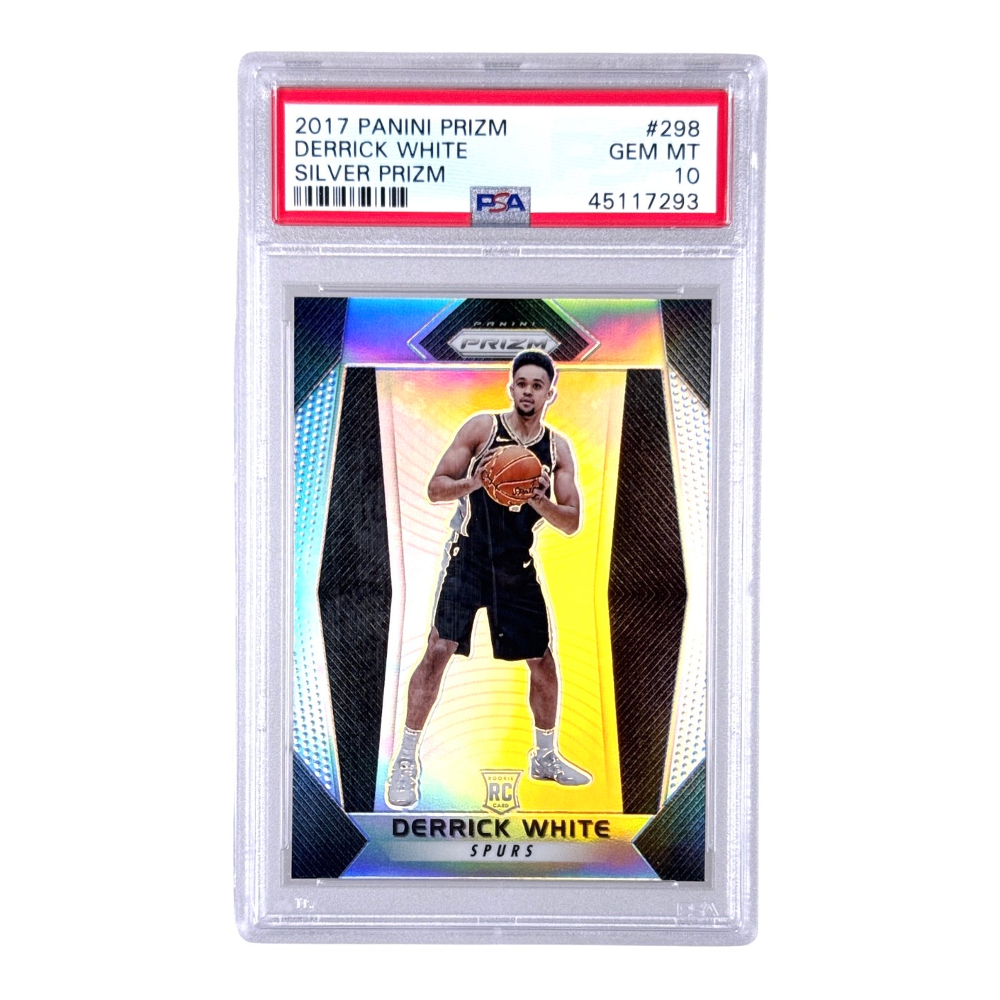 Derrick White 2017-18 Panini Prizm Rookie RC Silver #298 PSA 10