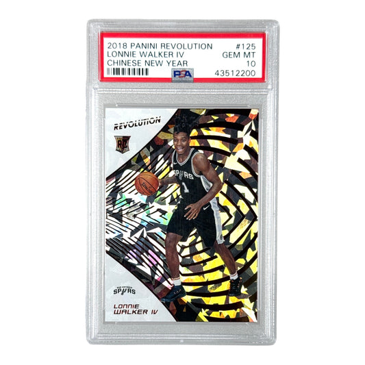 Lonnie Walker 2018-19 Panini Revulotion Chinese New Year Rookie RC #125 PSA 10