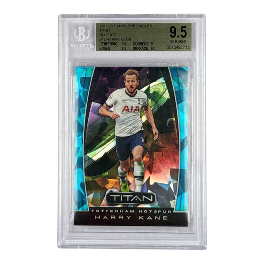 Harry Kane 2019-20 Panini Chronicles Titan Blue Ice 83/99 #17 BGS 9.5