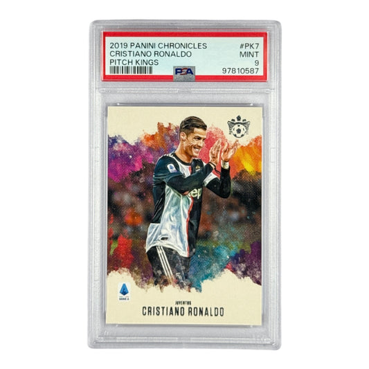 Crisitano Ronaldo 2019-20 Panini Chronicles Pitch King #PK7 PSA 9