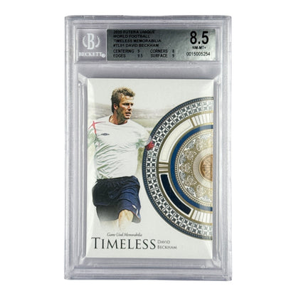 David Beckham 2020-21 Futera Timeless Memorabilia 05/15 #TL01 BGS 8.5