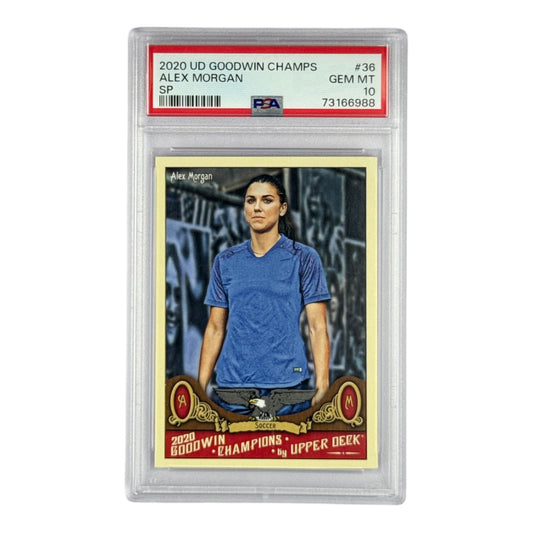 Alex Morgan 2020 Upper Deck Goodwin Champions SP #36 PSA 10