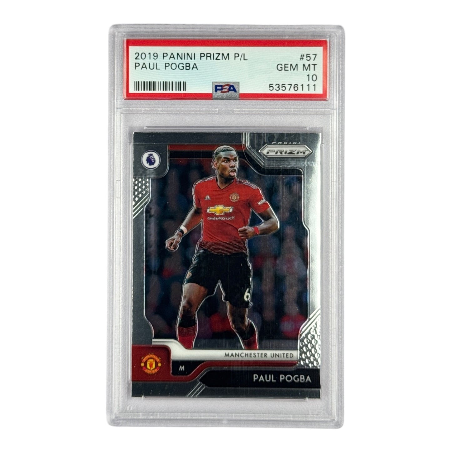 Paul Pogba 2019-20 Panini Prizm Premier League #57 PSA 10