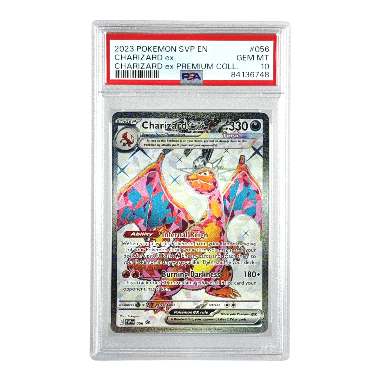 Charizard 2023 Pokemon English SVP Premium Collection #056 PSA 10