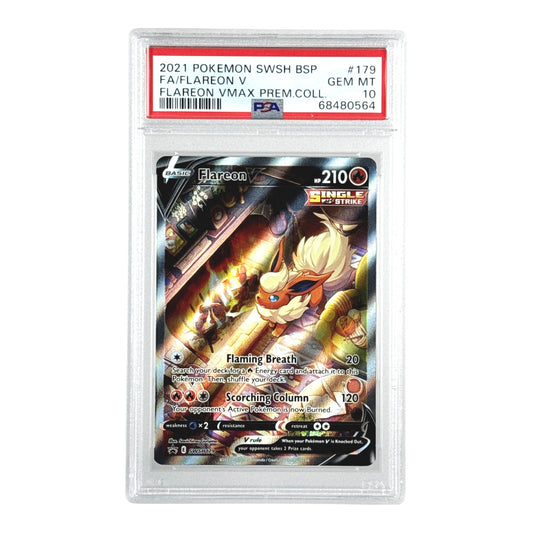 Flareon 2021 Pokemon English SWSH Max Premium Collection Promo #179 PSA 10