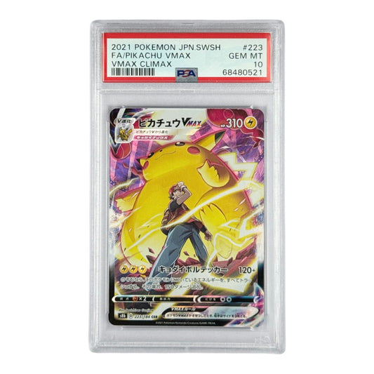 Pikachu Max 2021 Pokemon Japanese SWSH Full Art S8b #223 PSA 10