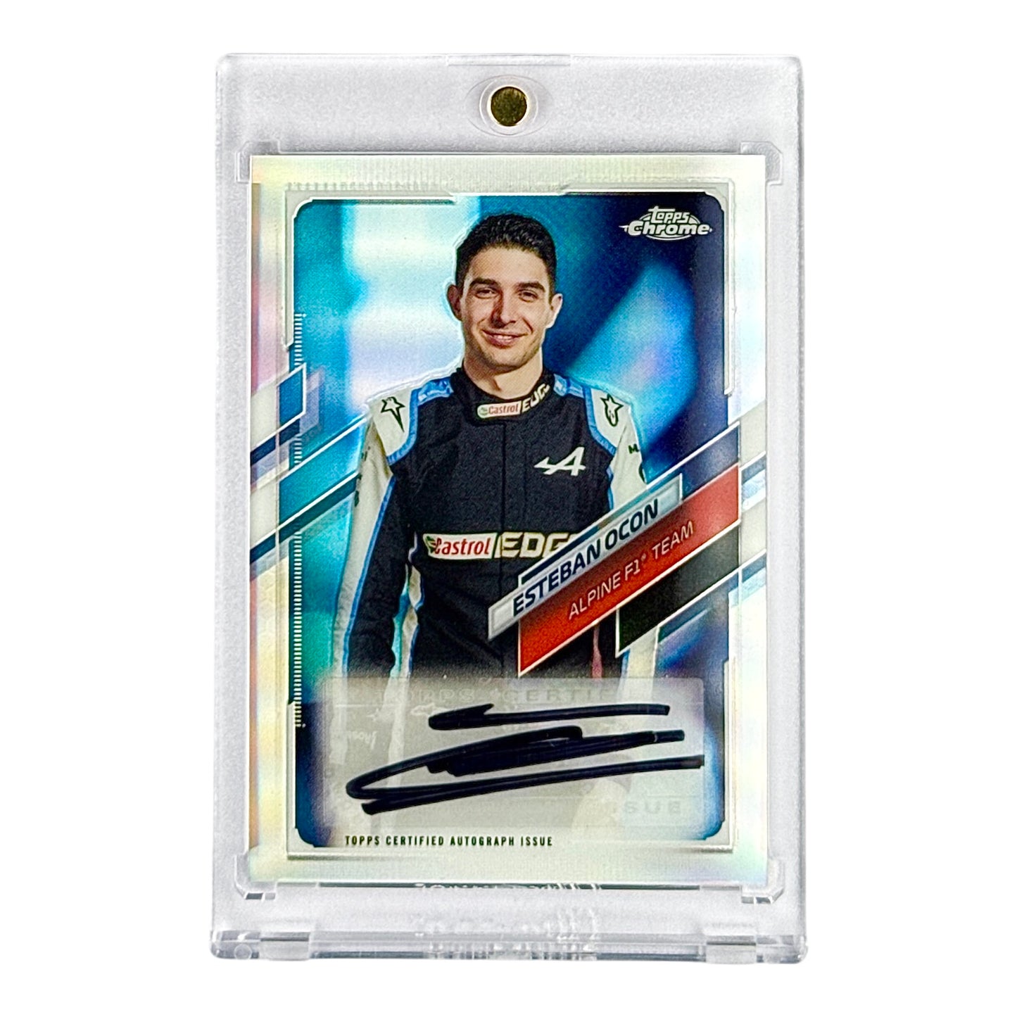 Esteban Ocon 2021 Topps Chrome F1 Auto 19/89 #CA-EO