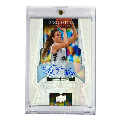 Sabrina Ionescu 2021 Upper Deck Exquisite Collection Rookie RC Auto 18/99 #RA-SI