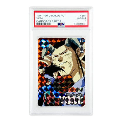 Set of 2 Yusuke Yomi 1994 Yuyu Hakusho Bandai Carddass #283/284 PSA 8