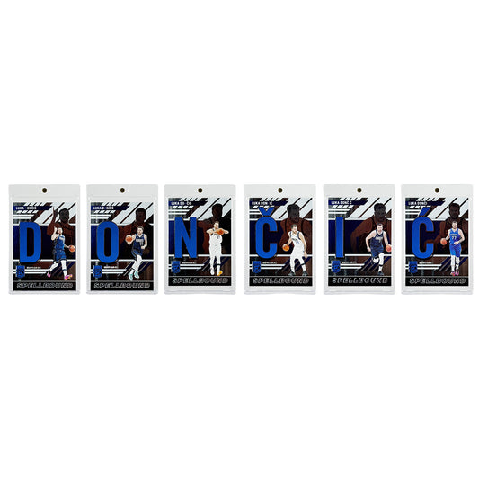 Set of 6 Luka Doncic 2023-24 Panini Donruss Elite Spell Bound